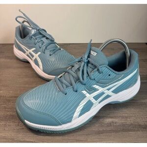 ASICS Gel Game 9 Women's 8/big kids 7/EU40 tennis shoes saba blue EUC